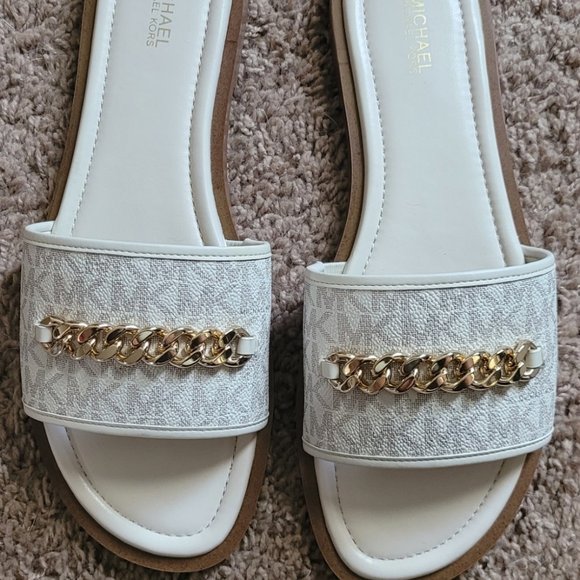 MK Slip on Sandals - Picture 1 of 4